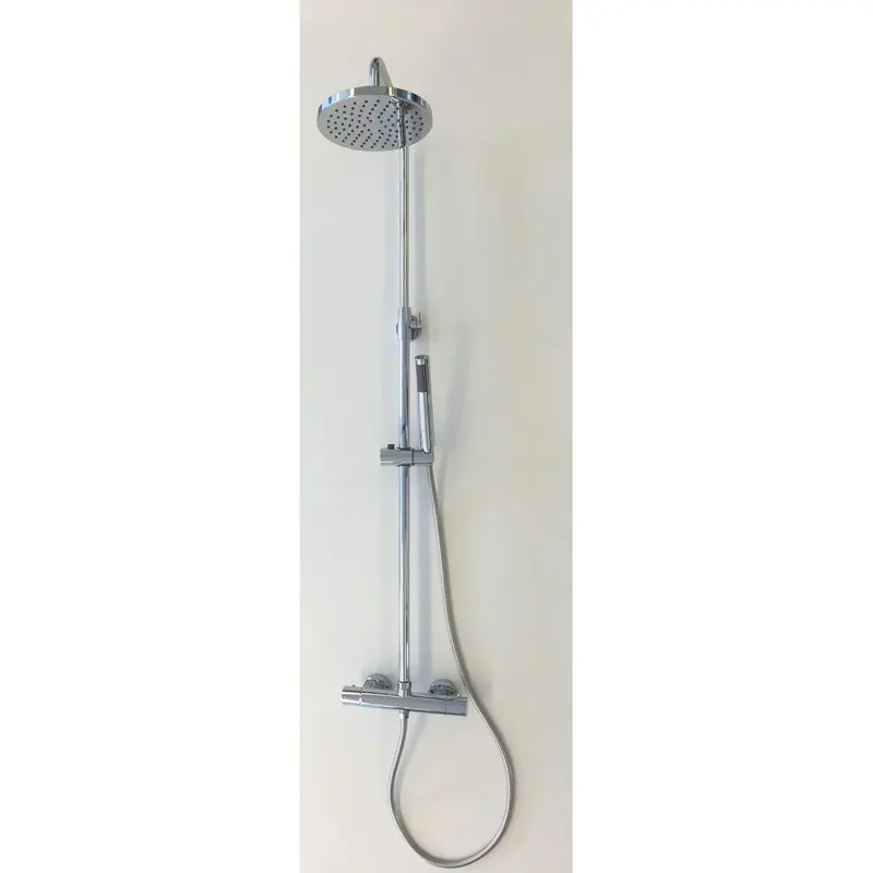 Professioneel Regendouche wandgarnituur Luna met thermostaatkraan, hoofddouche ?20cm en handdouche
