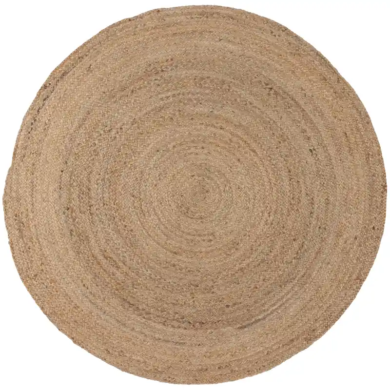 Wereldwijde Verzending WOOOD Ross Vloerkleed - Jute - Naturel - 1x150x150