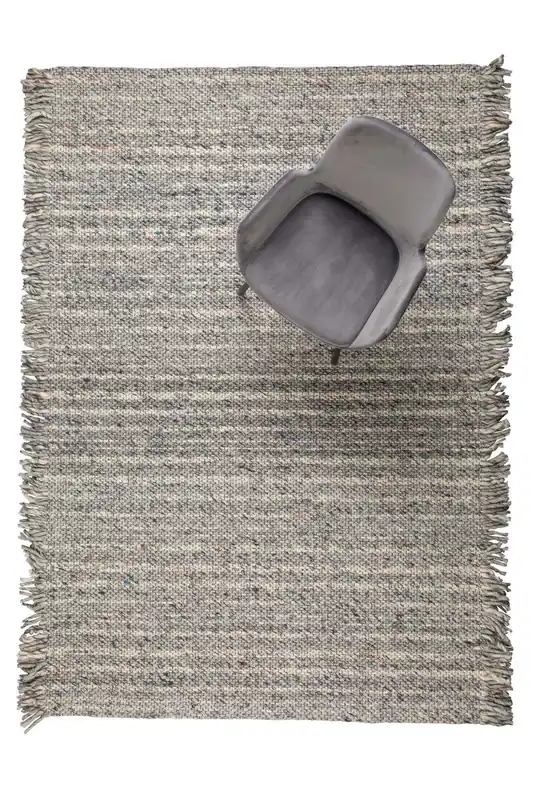 Zuiver Frills Vloerkleed 170x240 Grijs/Blauw Gratis Verzending