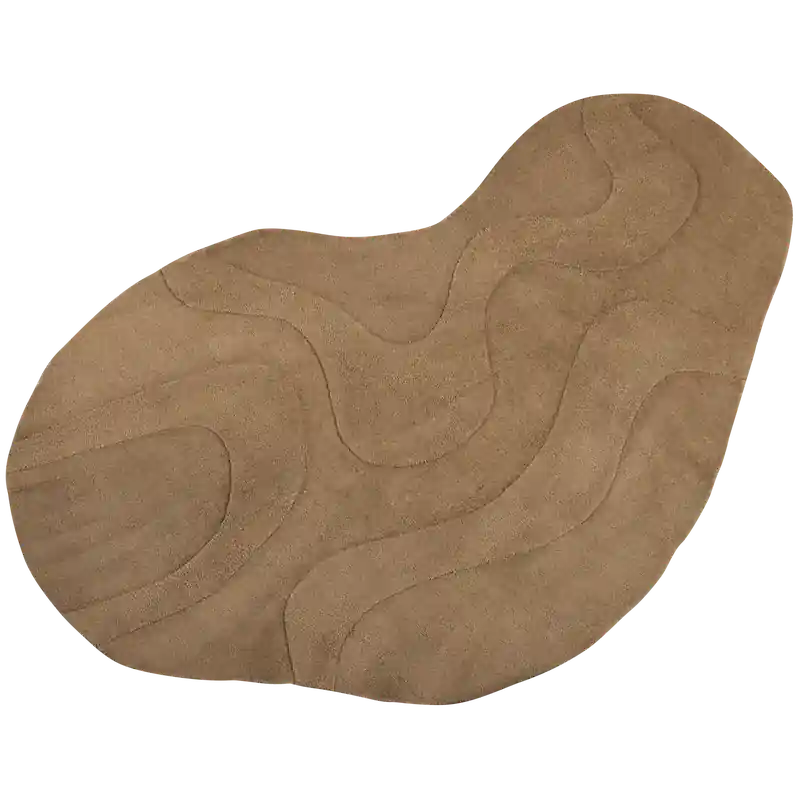 Beste Prijs WOOOD Alya Vloerkleed - Polyester - Bruin - 1x170x240