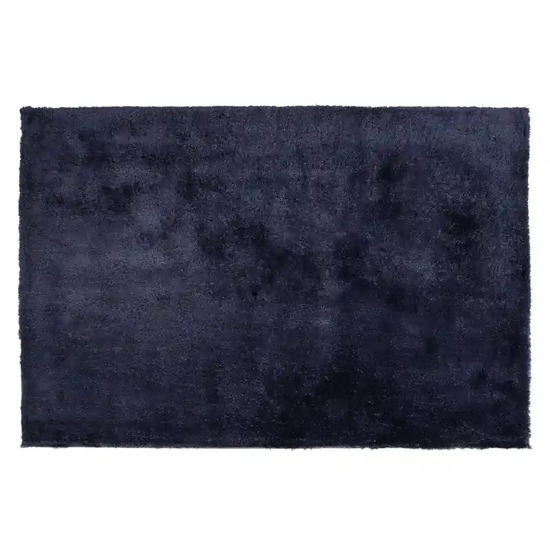 Alleen Vandaag EVREN  - Shaggy vloerkleed - Donkerblauw - 140 x 200 cm - Polyester