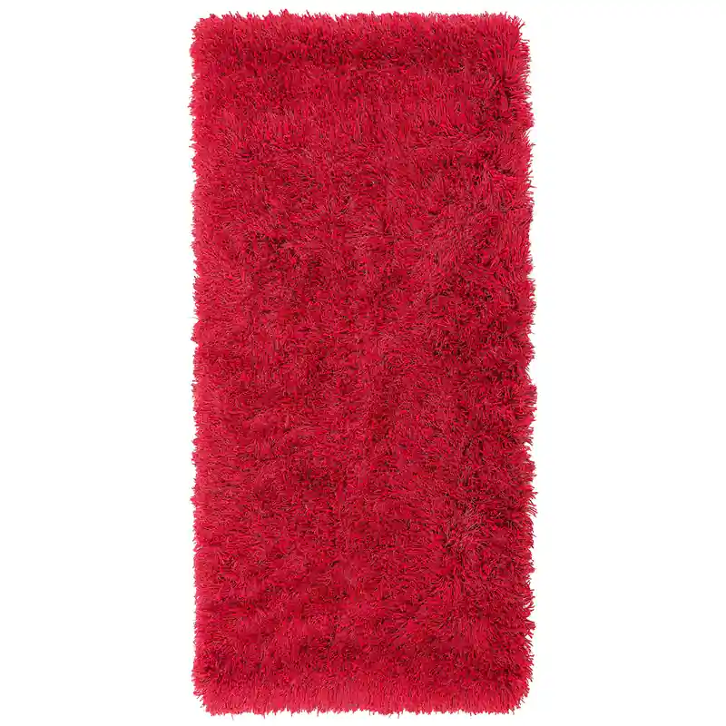 Aanbieding CIDE - Shaggy vloerkleed - Rood - 80 x 150 cm - Polyester