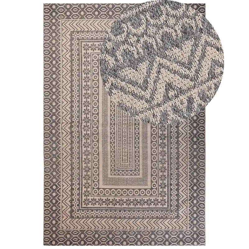 Ambachtelijk BAGLAR - Jute vloerkleed - Beige - 200 x 300 cm - Jute