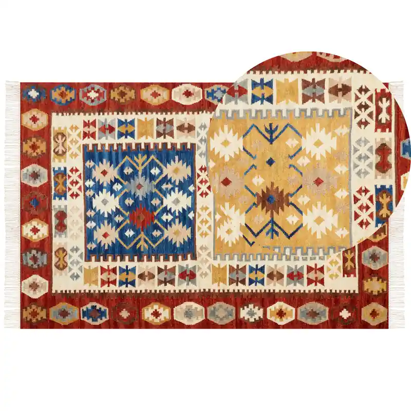 VOSKEHAT - Kelim vloerkleed - Multicolor - 200 x 300 cm - Wol Lage Kosten