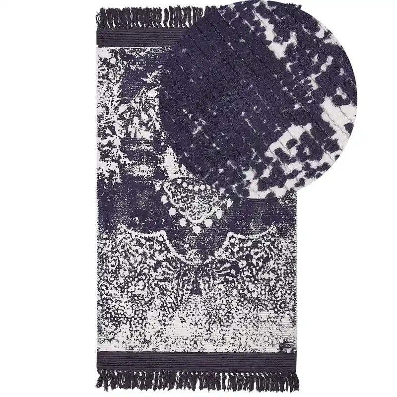 AKARSU  - Vloerkleed - Wit - 80 x 150 cm - Viscose Uitverkoop