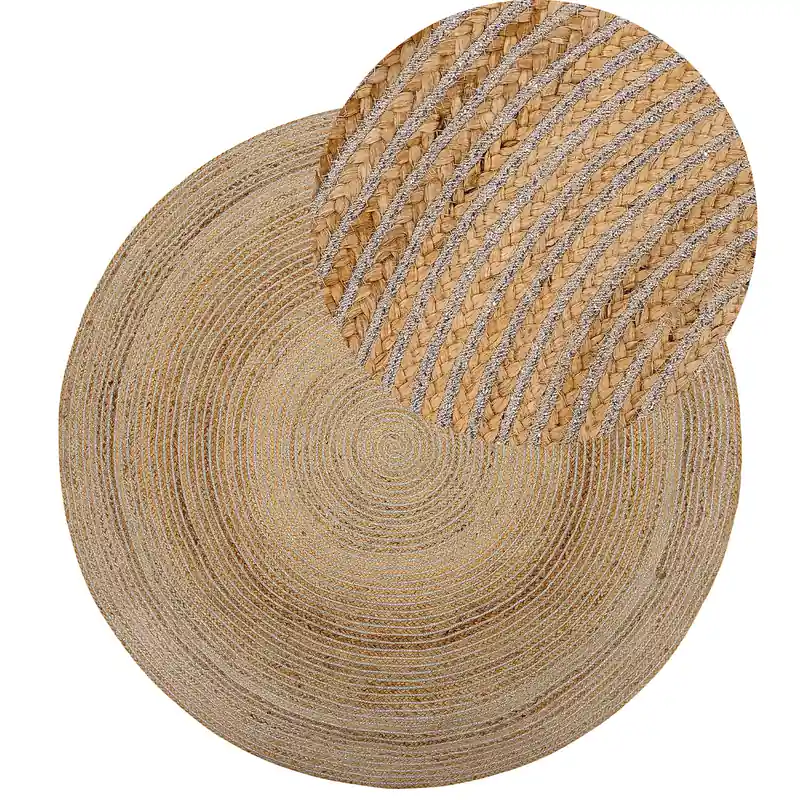 AKBELEN - Vloerkleed - Beige - 140 x 200 cm - Jute Wereldwijde Verzending