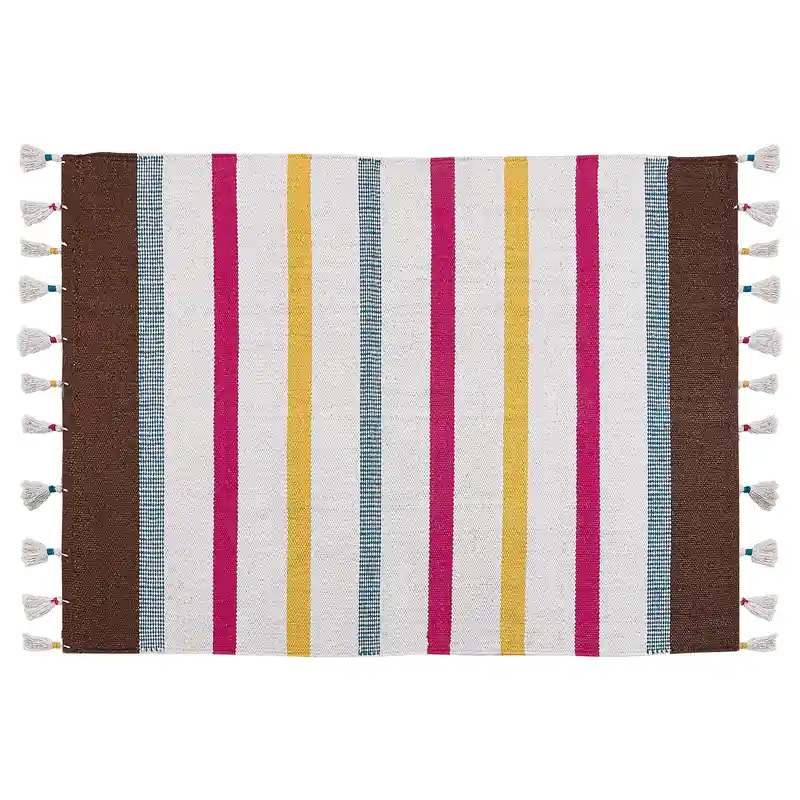 Voordeelprijs HISARLI - Vloerkleed - Multicolor - 140 x 200 cm - Katoen