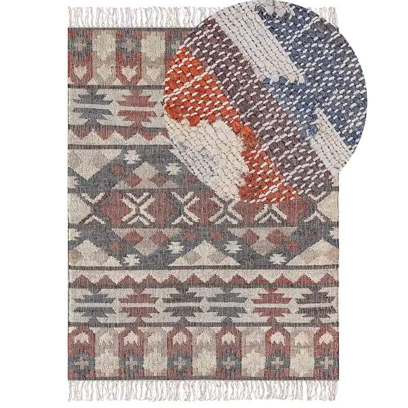 Weekendaanbieding KALFA - Jute vloerkleed - Multicolor - 160 x 230 cm - Jute