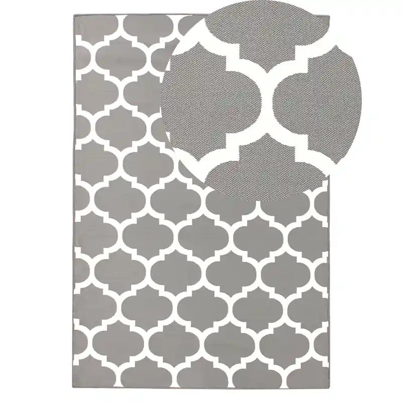 AKSU - Outdoor kleed - Grijs - 140 x 200 cm - PVC Trendy