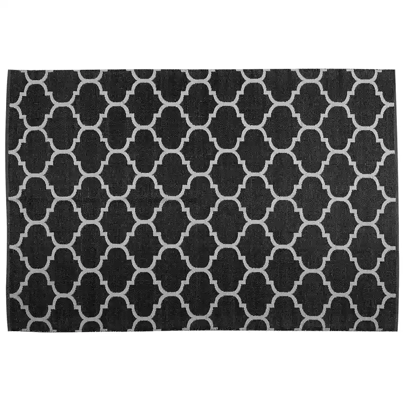 ALADANA - Outdoor kleed - Zwart - 140 x 200 cm - PVC Tijdelijk Beschikbaar
