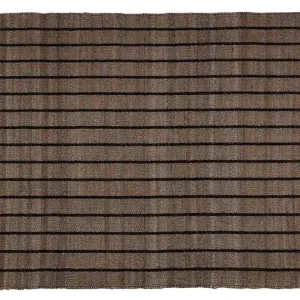 Bestel Nu WOOOD Exclusive Basil Vloerkleed Jute Gestreept Naturel/zwart 170x240cm