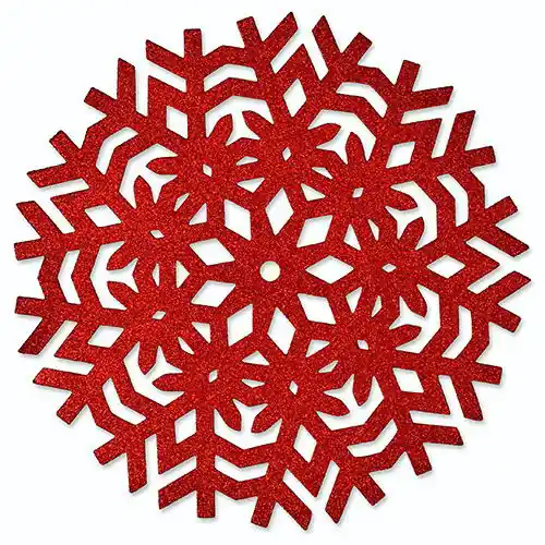 Modern Placemat Ice rood