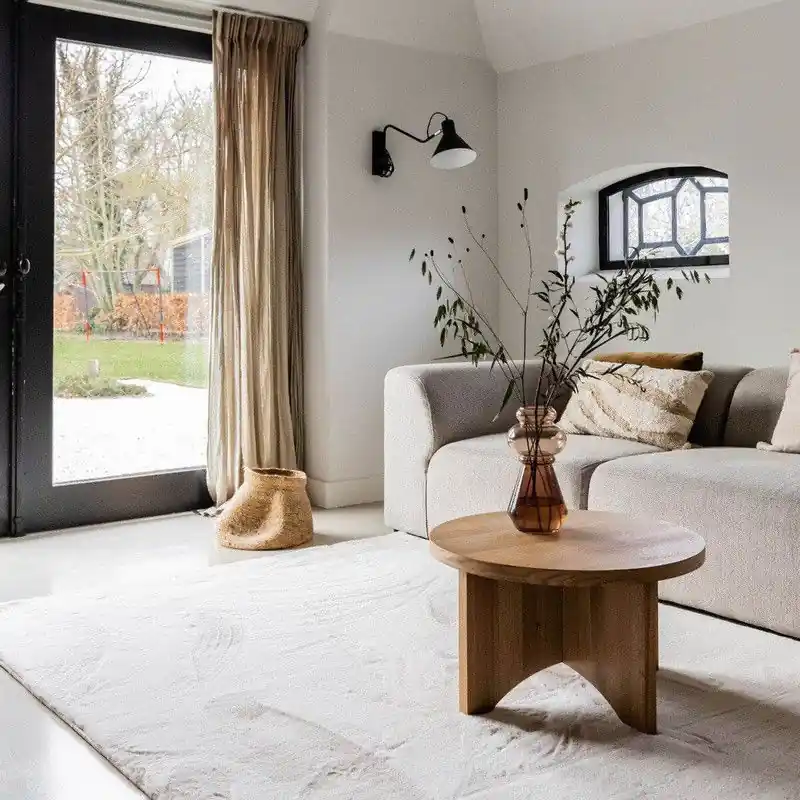 Zacht Hoogpolig Vloerkleed Lux Creme Wit; Creme - Polyester - 200 x 290 cm - (L) Actieprijs