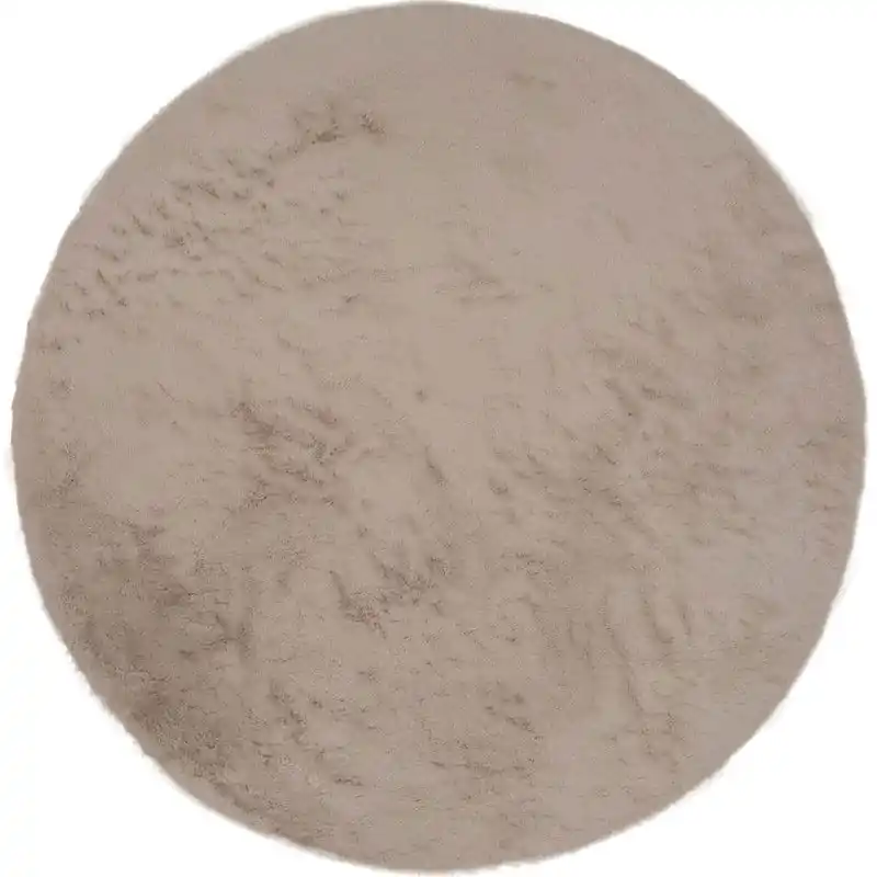 Dagaanbieding Vloerkleed Velluto Toffee - Rond ø200 cm