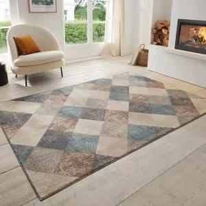 Modern vloerkleed - Bakke Crème/Multi - 160 X 235 CM Modern