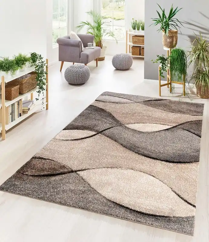 Modern vloerkleed - Nova Beige/Grijs/Taupe - 160x230 cm Lage Kosten