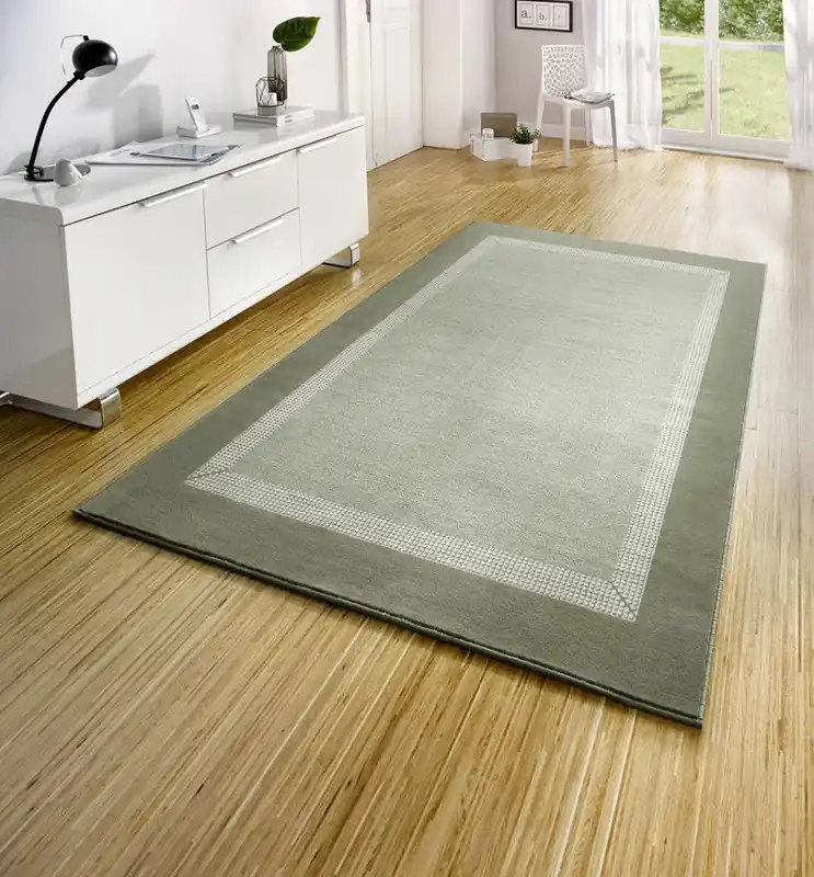 Finale Uitverkoop Laagpolig vloerkleed - Designer Velours - Groen - 200x290 cm