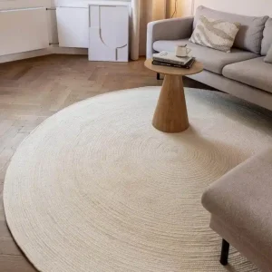Meest Verkocht Rond wollen vloerkleed Gapo wit - Rond 220 Ø - (XL)