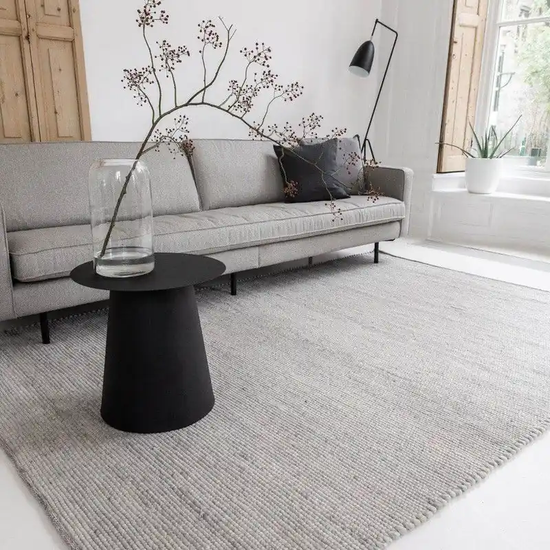 Koop Online Wollen Vloerkleed Lichtgrijs Vik - 200 x 290 cm - (L)