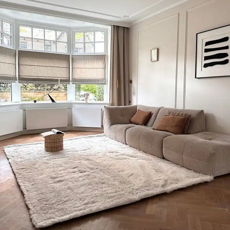 Hoogpolig vloerkleed Furr beige - Interieur05 - Polyester - 200 x 290 cm - (L) Nieuwe Collectie