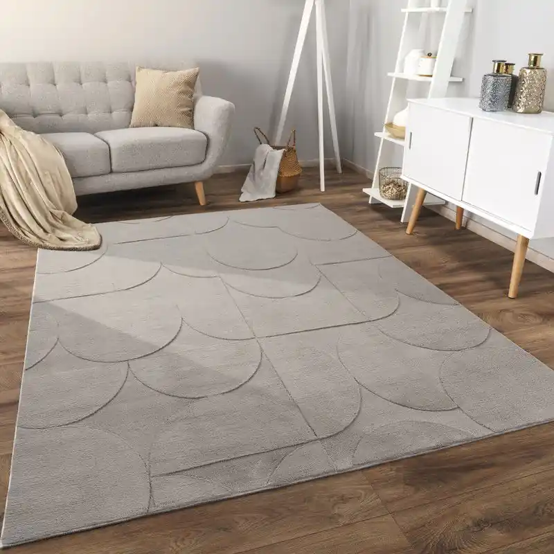 Direct Verzonden Laagpolig Vloerkleed Lely - Shapes - Grijs - 200x280 cm