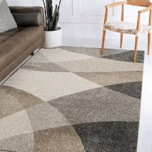 Beperkt Aanbod Belos Modern Beige vloerkleed - Designer - 240 X 330 CM