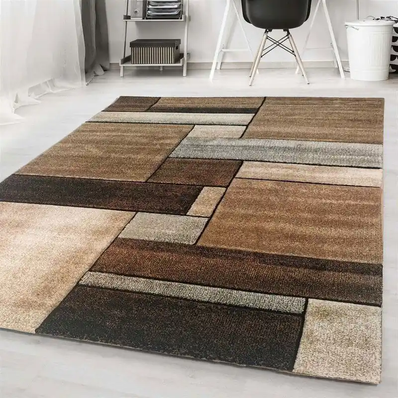 Beperkte Voorraad Kristal Modern bruin grijs vloerkleed - 160 X 230 CM