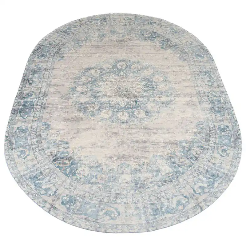 Vloerkleed Viola Blue - Ovaal 160 x 230 cm Tijdelijk Beschikbaar