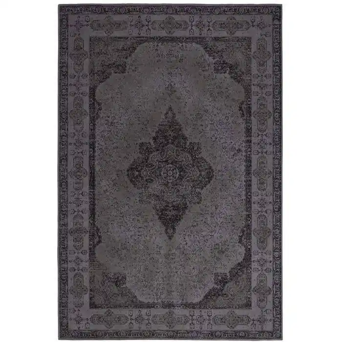 Fine Asianliving Vloerkleed Lowlands Charcoal 160x230cm Laatste Kans