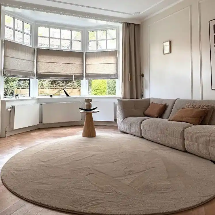 Beste Prijs Organisch zacht hoogpolig vloerkleed Lux beige/taupe Beige; Taupe - Polyester - 240 x 330 cm - (XXL)