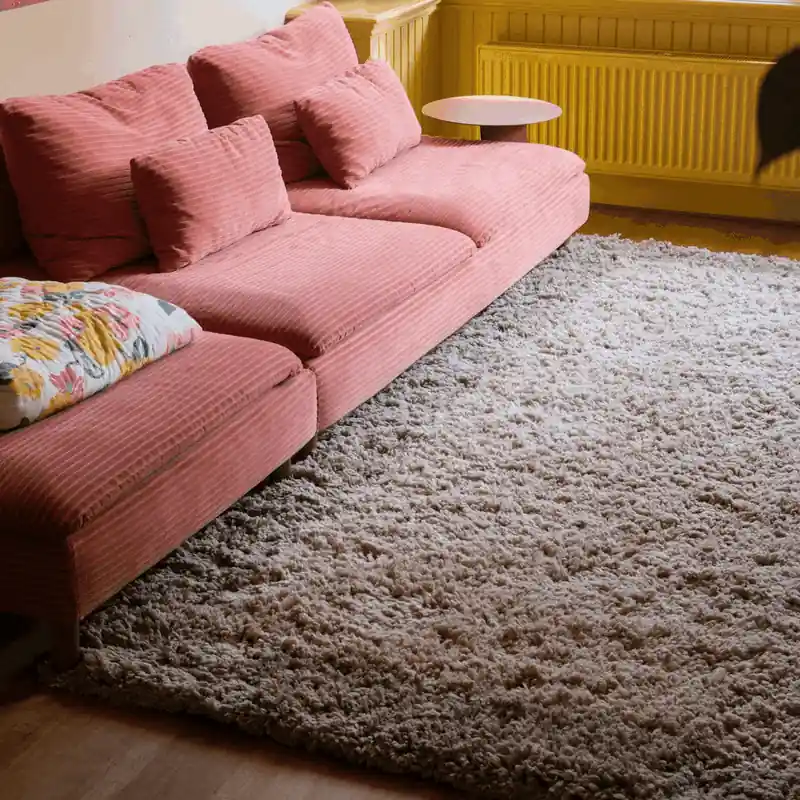 Beste Prijs Hoogpolig vloerkleed Pilo groen/beige polyester Interieur05 Groen; Beige - 200 x 290 cm - (L)