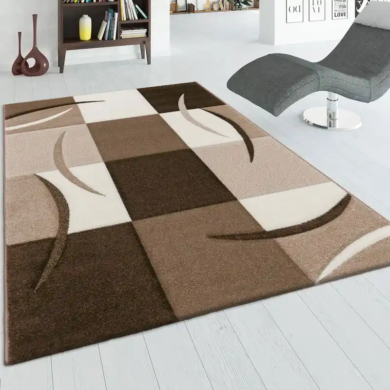 Meest Verkocht Laagpolig Vloerkleed - Diamesa - Modern - Bruin - 160x230 cm