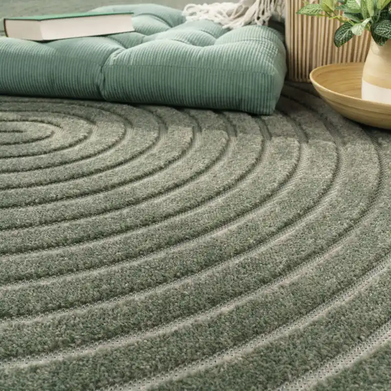 Snelle Levering Laagpolig Vloerkleed Cotera - Groen - 160x230 cm