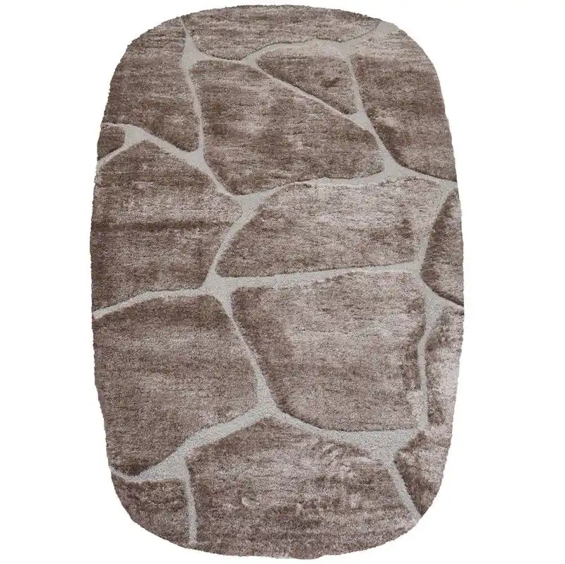 Goedkoop Vloerkleed Macy Bruin - Rounded Corners 200 x 290 cm
