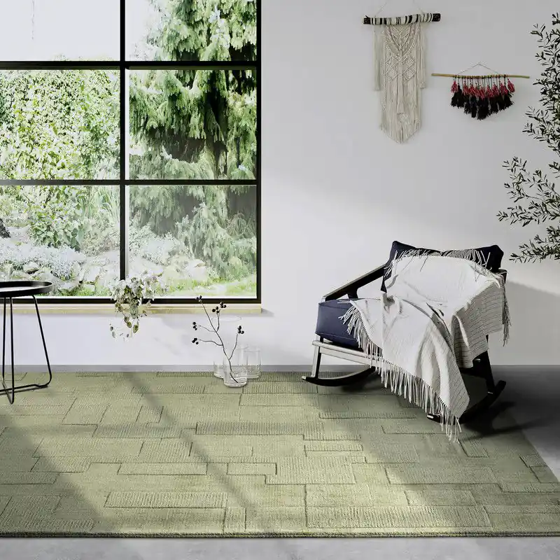 Villeroy & Boch - Laagpolig vloerkleed Wol - Wilhelmine - Groen - 190x280 cm Dagaanbieding