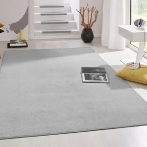 Uni Laagpolig Effen Vloerkleed - Fancy - Grijs - 200x280 cm Seizoensaanbieding
