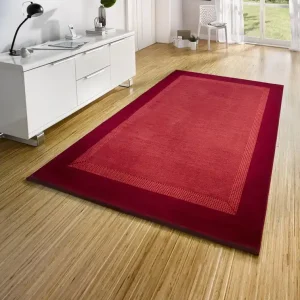 Laagpolig vloerkleed - Designer Velours - Rood - 160x230 cm Alleen Vandaag