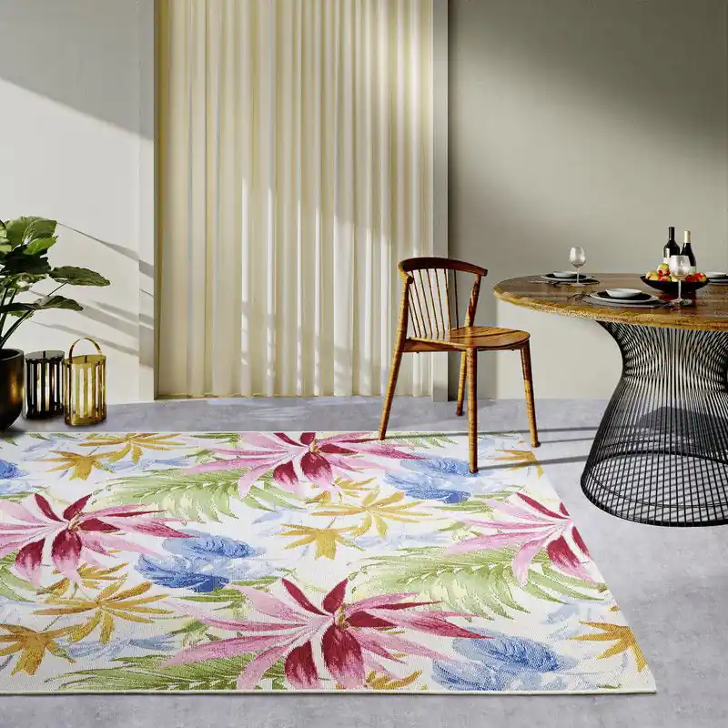 Villeroy & Boch - Binnen- En Buitenkleed - Gebloemd - Victor - Crème / Multi - 200 X 285 CM Rechtstreeks Van De Fabrikant