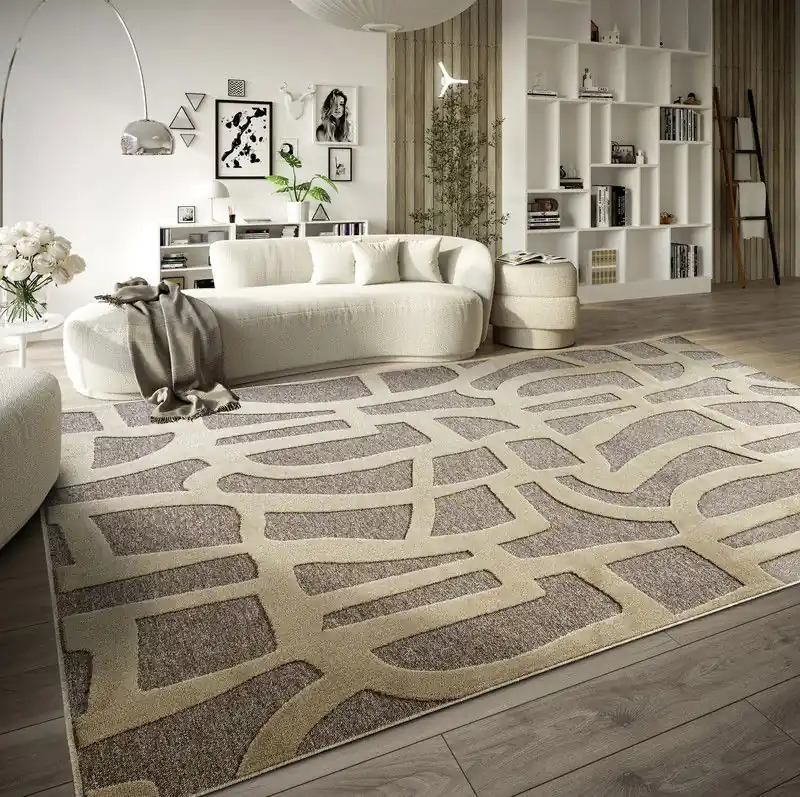 Villeroy & Boch - Laagpolig vloerkleed - Therese - Grijs / Beige - 200 X 290 CM Veilige Betaling