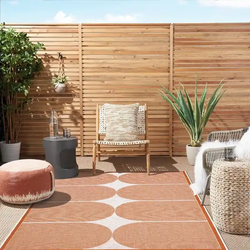 Beperkte Voorraad Omkeerbaar Binnen- En Buitenkleed - Terrazo Terra - 200 X 290 CM