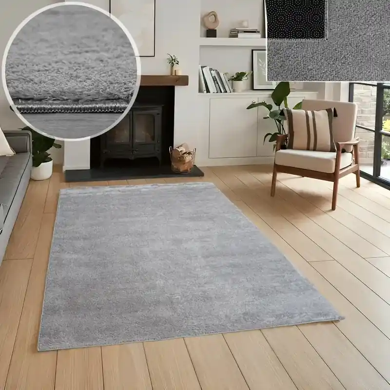 Wasbaar vloerkleed - Malaga Grijs - 160 X 220 CM Beperkte Voorraad