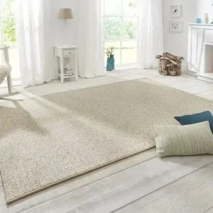 Premium Tufted vloerkleed - Wollen Look Crème - Ø 200 CM