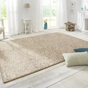 Tufted vloerkleed - Wollen Look Beige - 160 X 240 CM Exclusieve Aanbieding