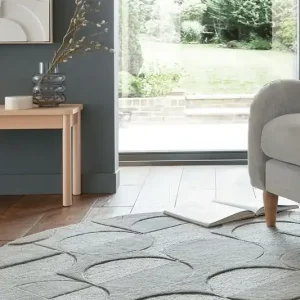Rond Wollen vloerkleed - Gigi Grijs - 160 X 160 CM Veilige Betaling