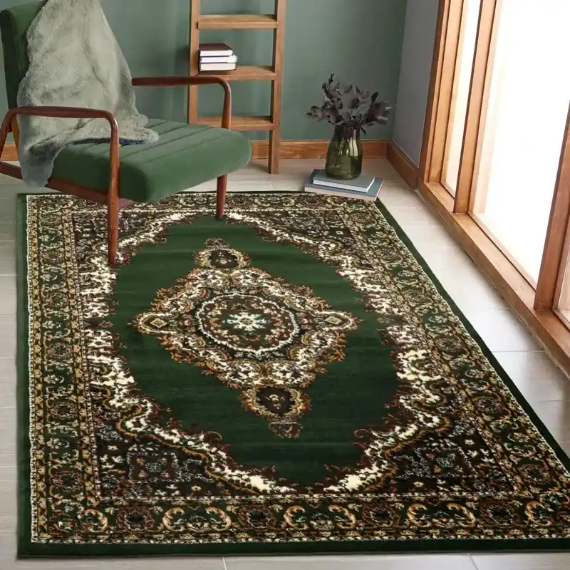 Klassiek vloerkleed - Skazar Groen - 160 X 230 CM Shop Nu