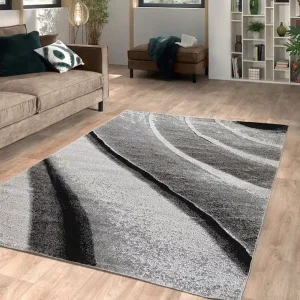 Modern vloerkleed - Lima Designer Grijs - 160 X 230 CM Beperkte Voorraad