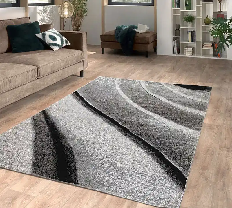Modern vloerkleed - Lima Designer Grijs - 160 X 230 CM Beperkte Voorraad