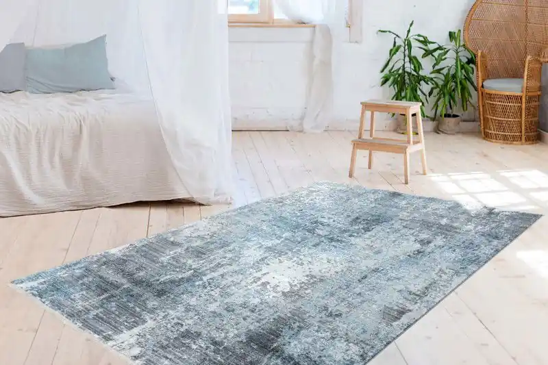 Alleen Vandaag Colonia Modern Grijs Blauw vloerkleed - Vintage - 200 X 290 CM