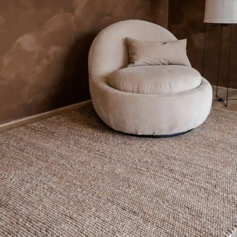 Express Levering Wollen Vloerkleed Lichtbruin Vik - 200 x 290 cm - (L)