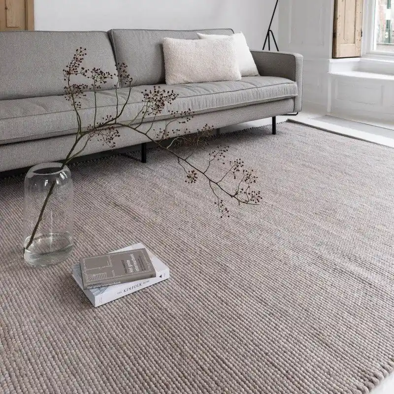 Hete Deal Wollen Vloerkleed Grijs/Beige Vik Grijs; Beige - 240 x 340 - (XL)